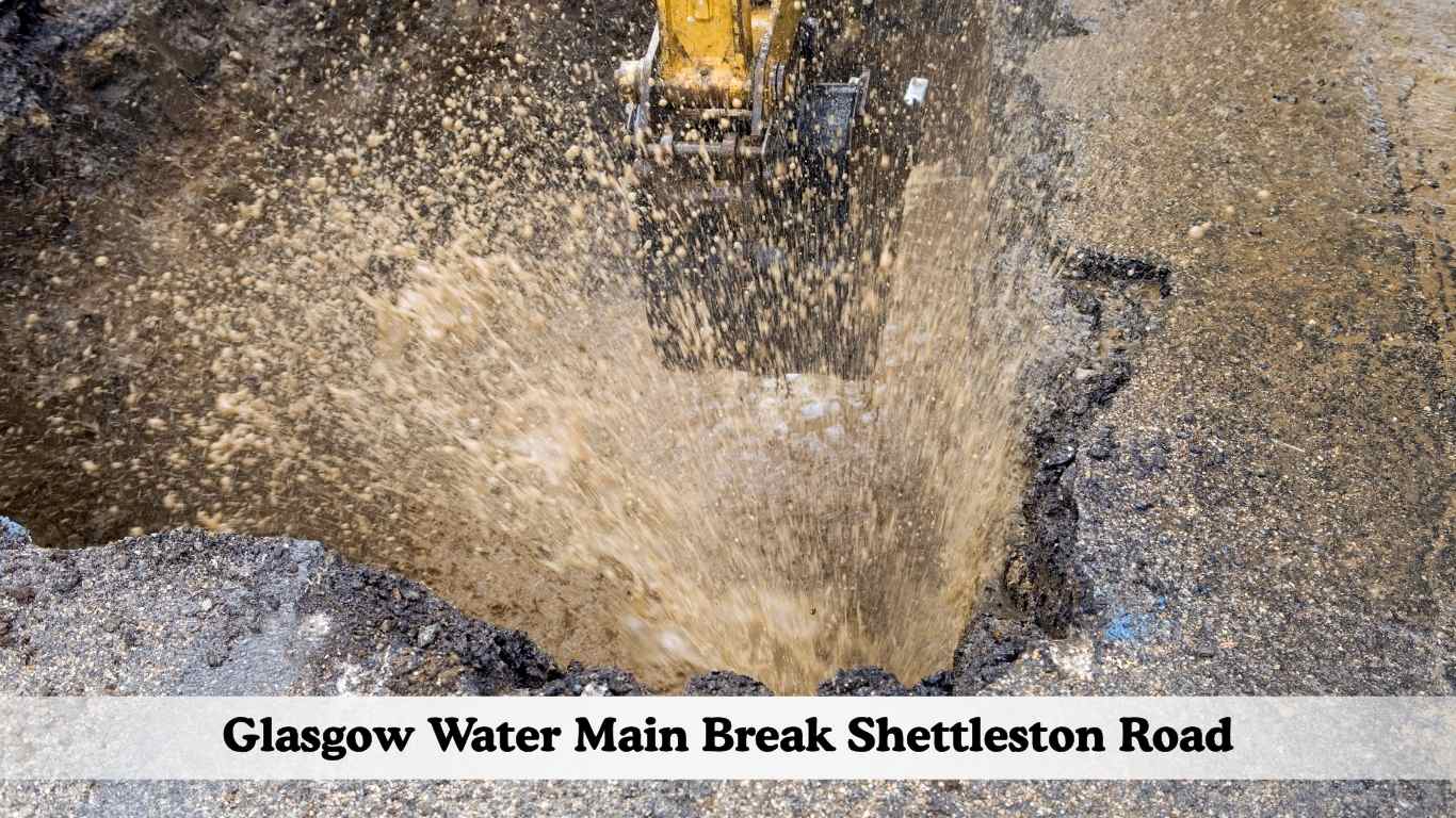 Glasgow Water Main Break Shettleston Road